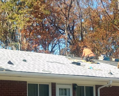 Roof Repair in Progress